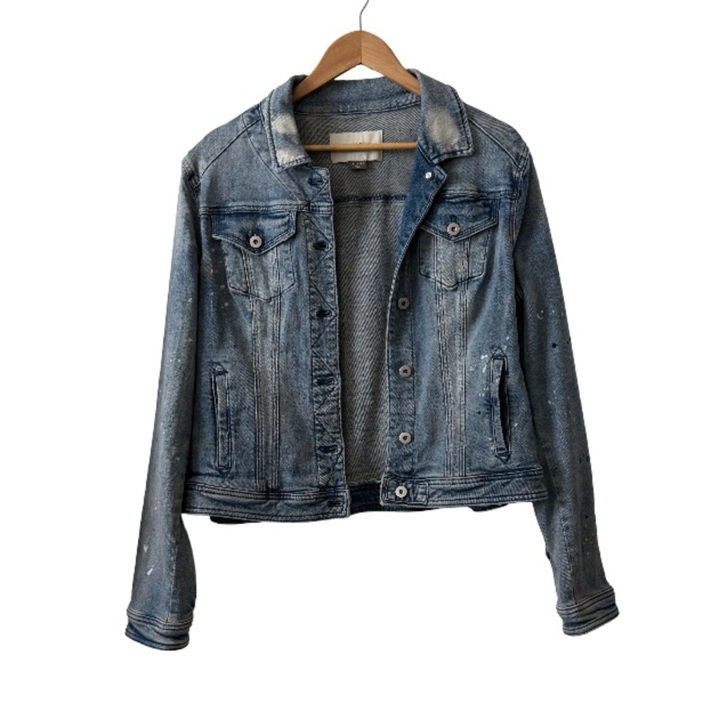 Anthropologie Pilcro and the Letterpress Faded Blue Jean Jacket